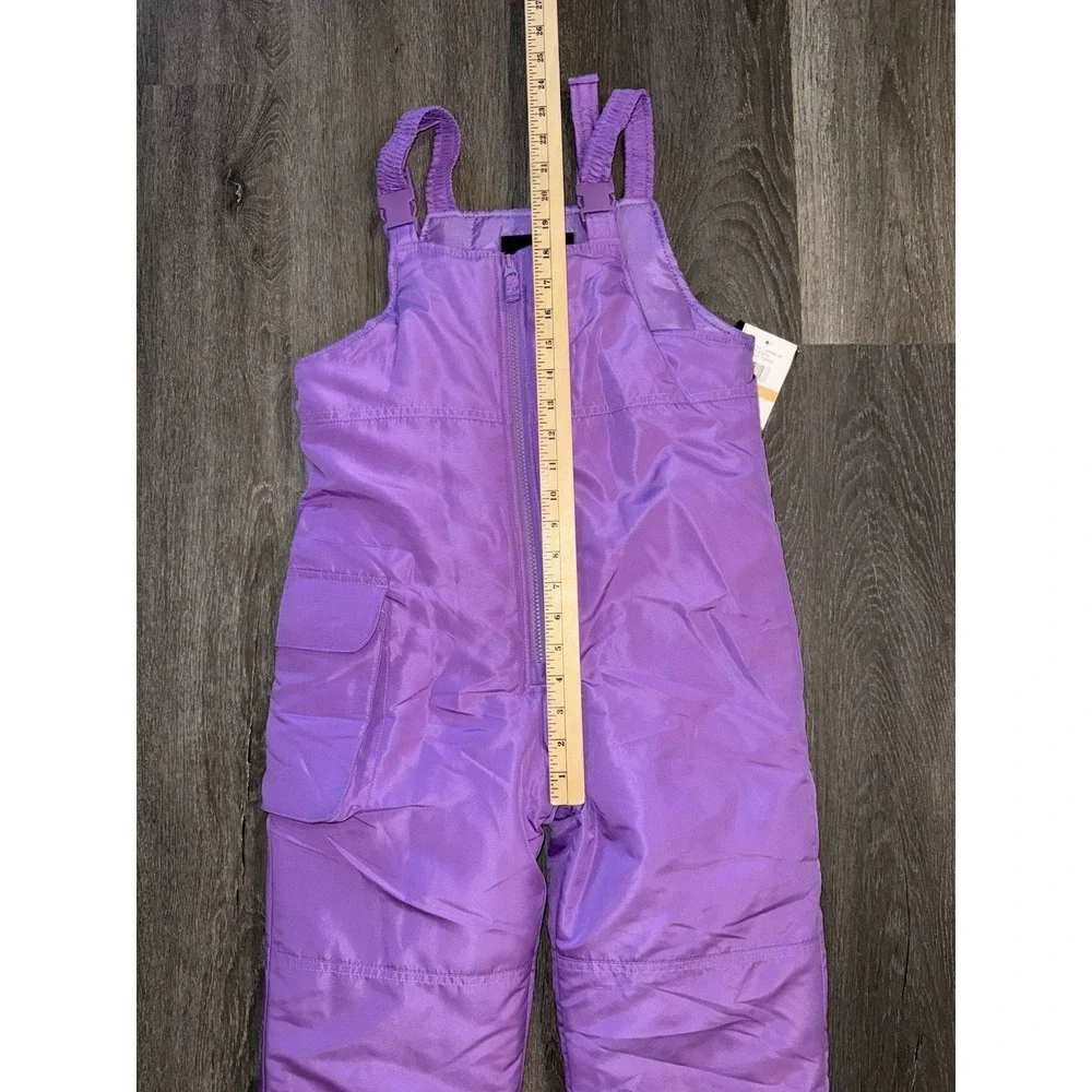 London Fog Snow Bib Girls Size 7-8 Purple